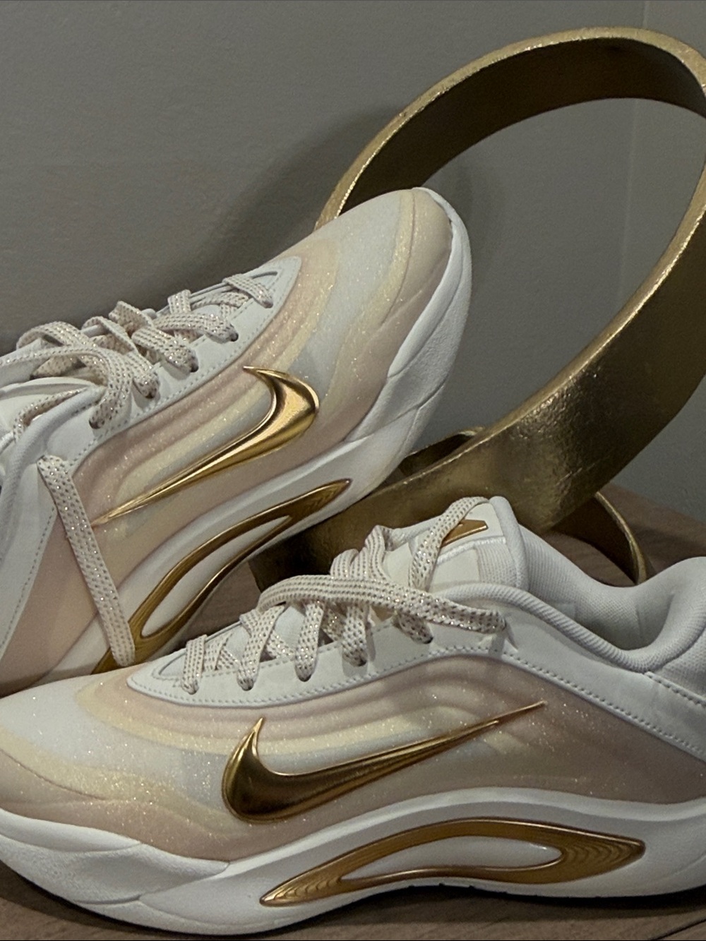 Nike Women's A’One Gold Basketball Sneakers